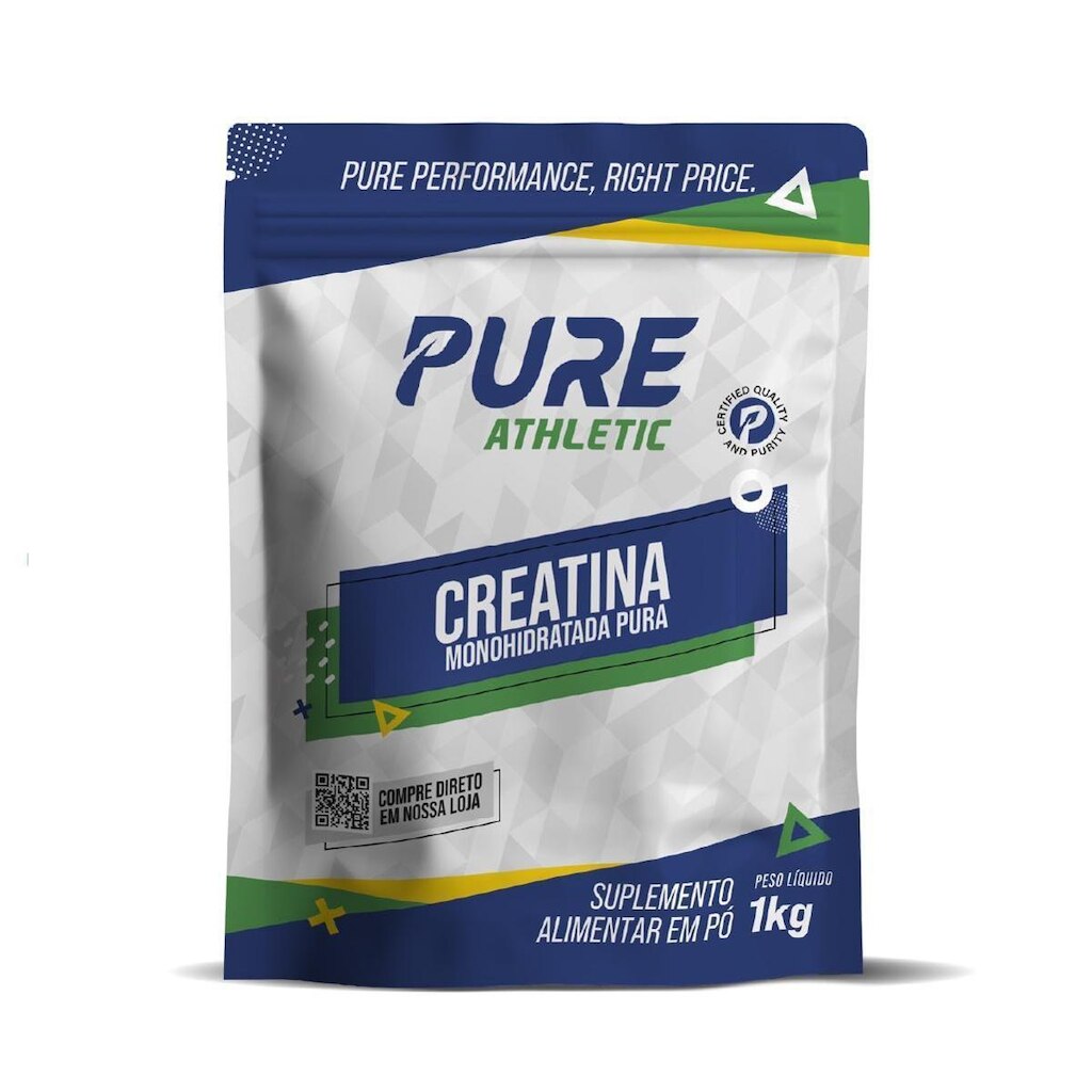 Creatina Pura Monohidratada 1Kg Pure Athletic