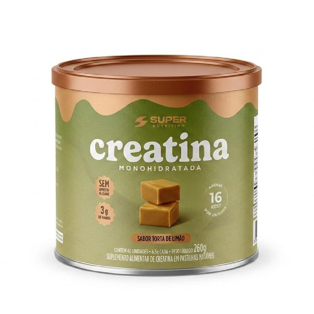 Creatina Sabor Torta de Limão - Super Nutrition 40un.