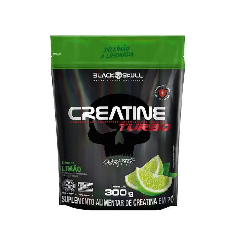 Creatina Turbo Sachê com 300g - Black Skull