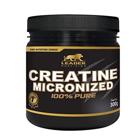 CREATINE MICRONIZED 100% PURE - 300G - LEADER - Incolor