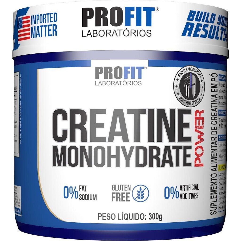 Creatine Monohydrate Power - 300g Sem Sabor - Profit