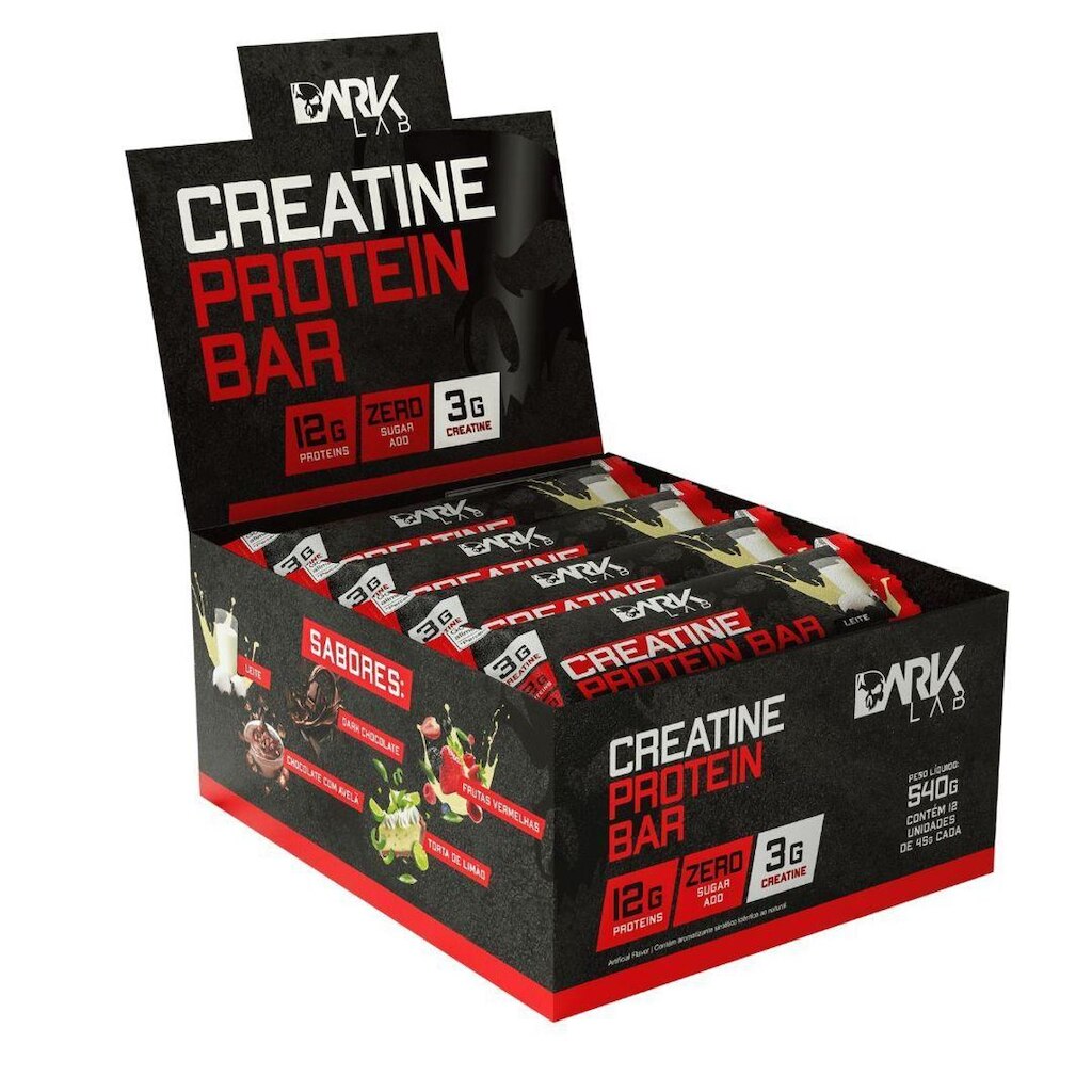 Creatine Protein Bar 12 Un 45g Dark Lab