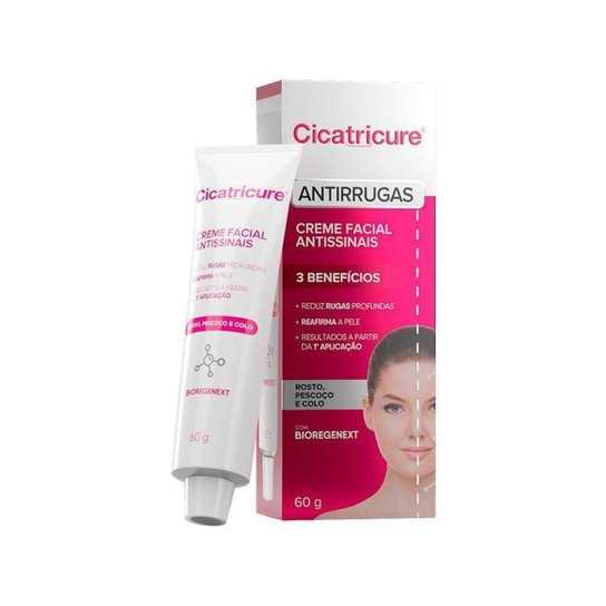 Creme Antissinais Facial Cicatricure Antirrugas - Incolor