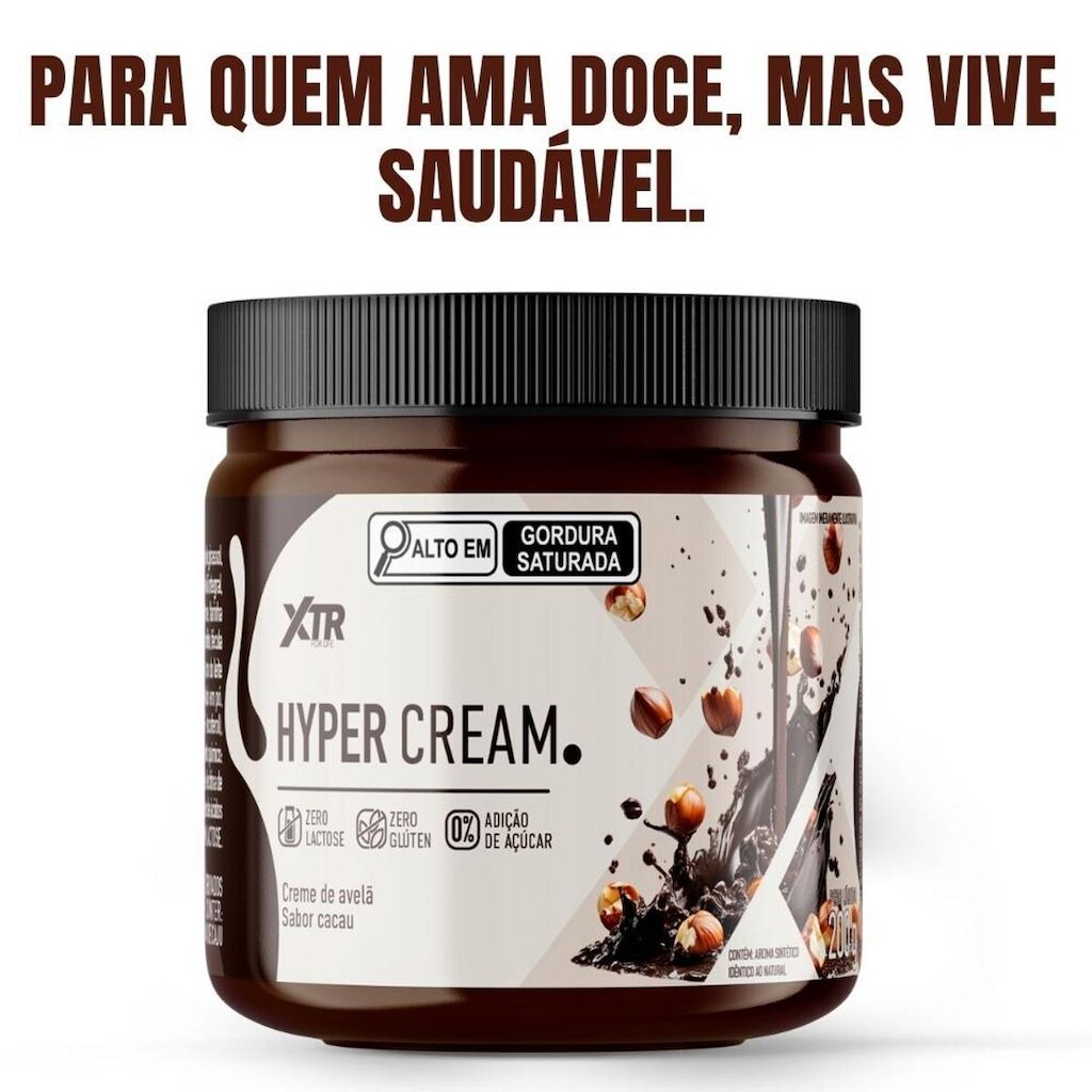 Creme De Avelã Xtr Zero Açúcar Glúten E Lactose 200g