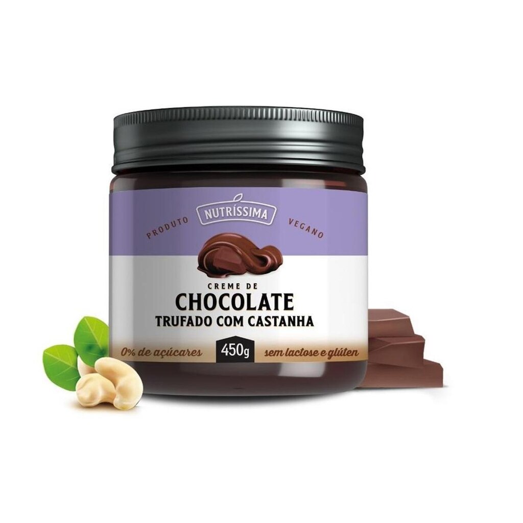Creme de Chocolate Trufado com Castanha - Nutríssima 450g
