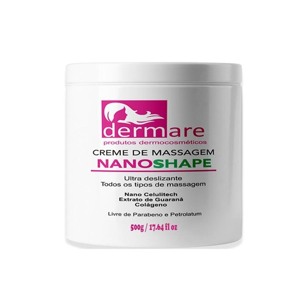 Creme de Massagem NanoShape 500g - Dermare