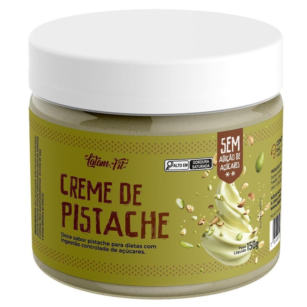 Creme de Pistache Cremoso Zero Açucar 150G Latam Fit