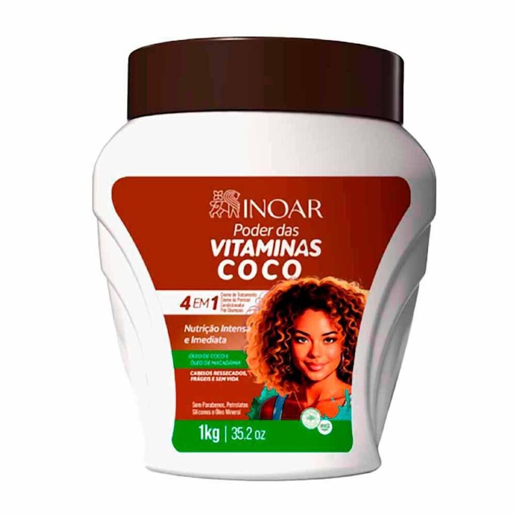 Creme Inoar Poder das Vitaminas Coco 1kg