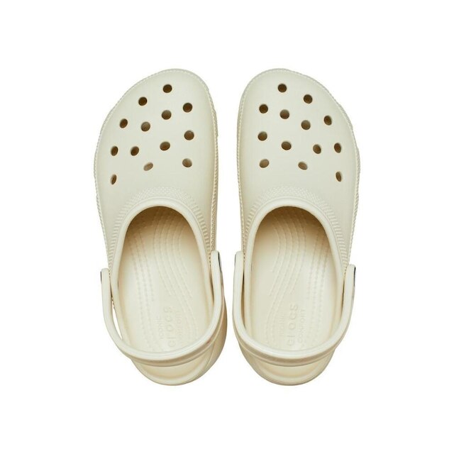 Crocs Classic Platform Clog Bone Feminino
