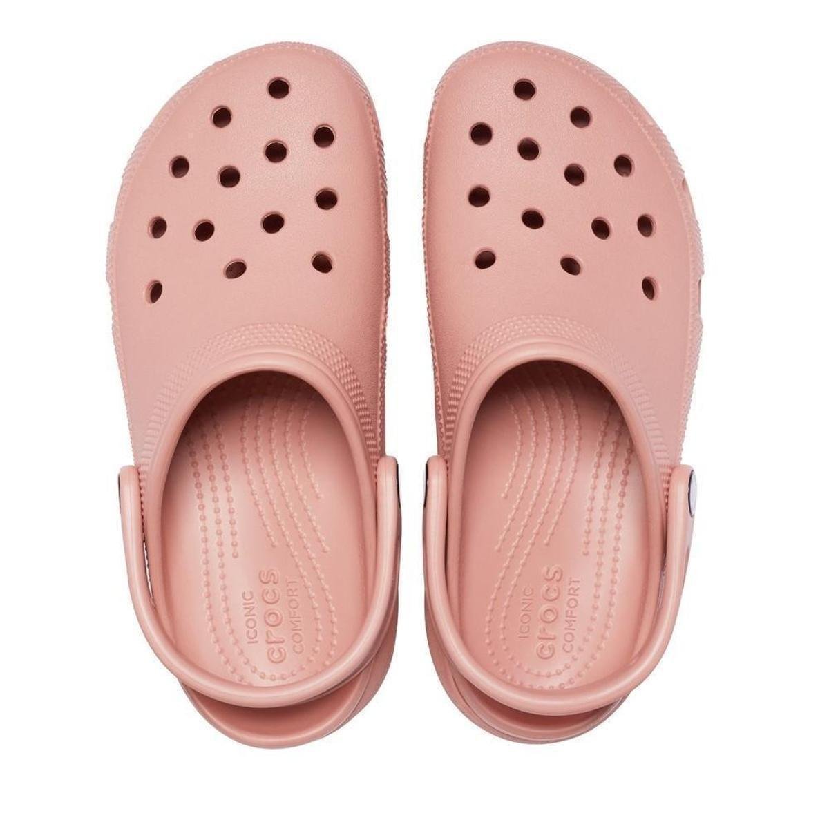 blush pink crocs
