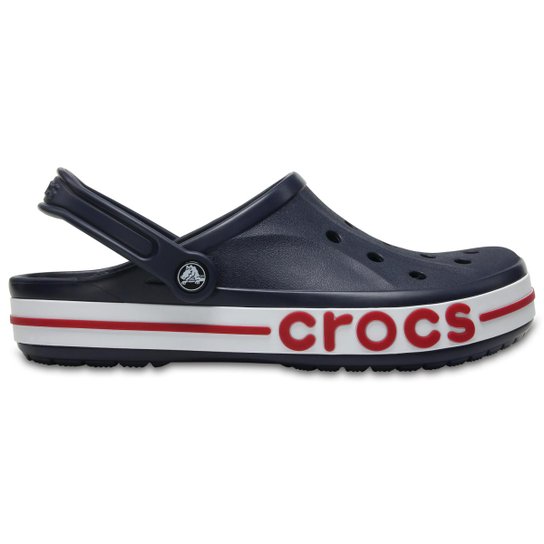 Crocs Classico Bayaband Clog - Azul+Vermelho Menor preço em Crocs Classico Bayaband Clog - Azul+Vermelho