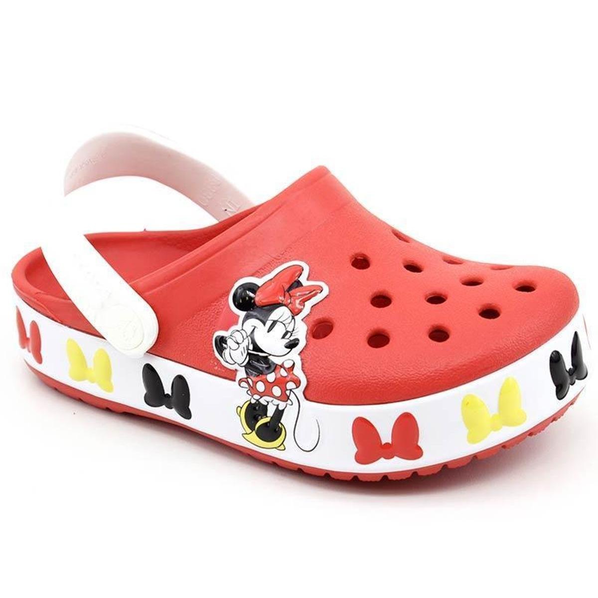 minnie mouse crocs with fur