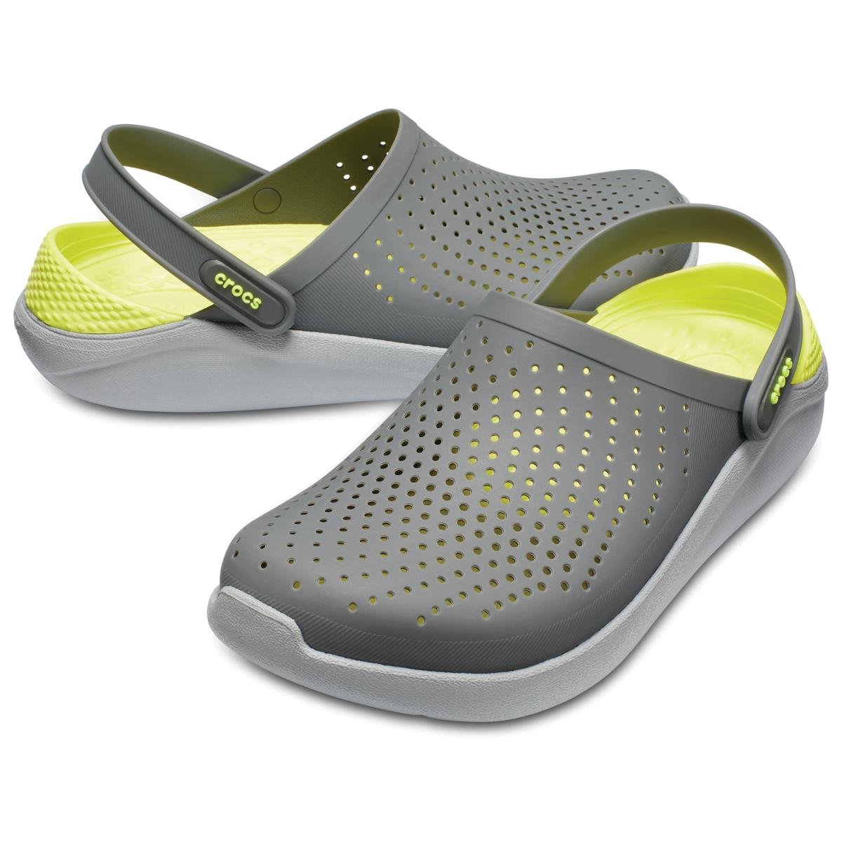 Crocs LiteRide Clog Cinza Netshoes Crocs LiteRide Clog Cinza Netshoes