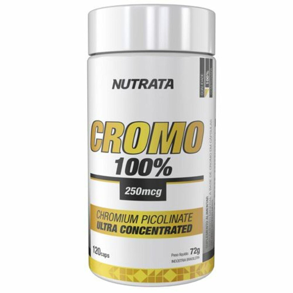 Cromo 100% - 120 Cápsulas - Nutrata
