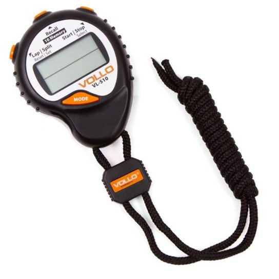 Cronômetro Vollo VL-510 - Preto+Laranja Menor preço em Cronômetro Vollo VL-510 - Preto+Laranja