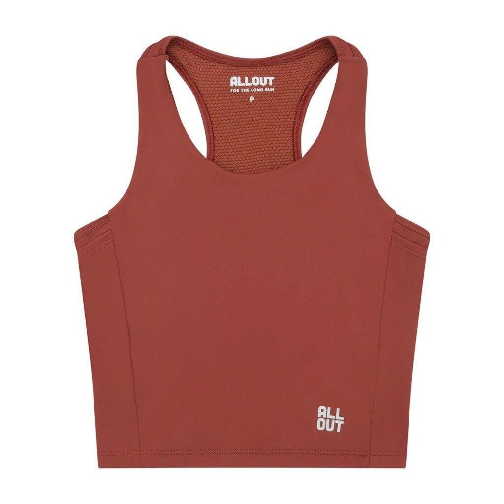 Cropped All Out Run Top Racer Feminino