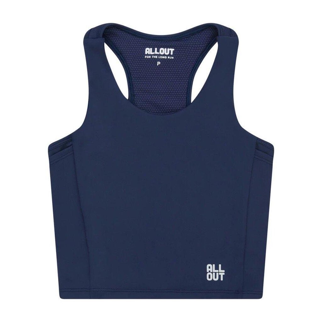 Cropped All Out Run Top Racer Feminino