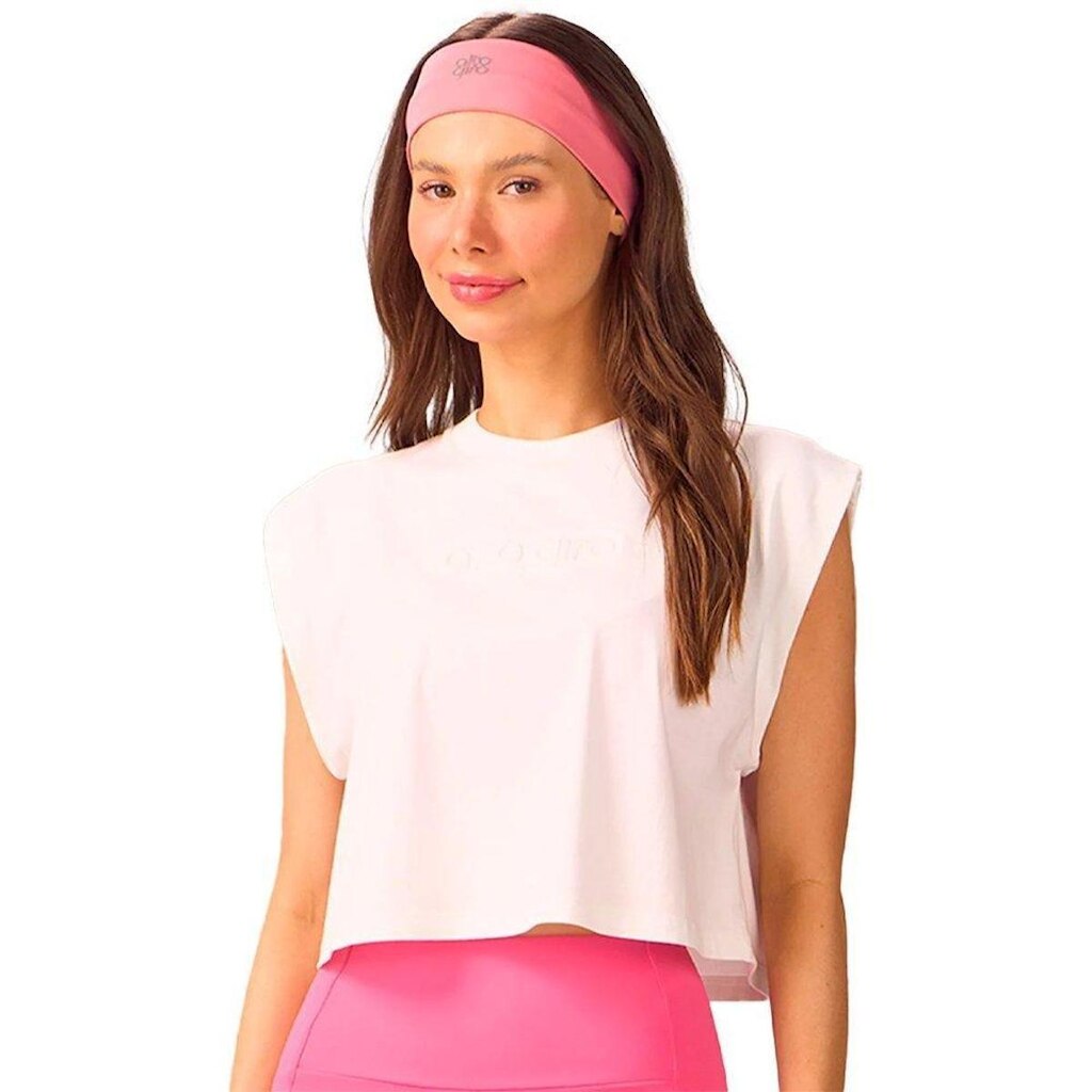 Cropped Alto Giro Pima Logo Relevo Feminino