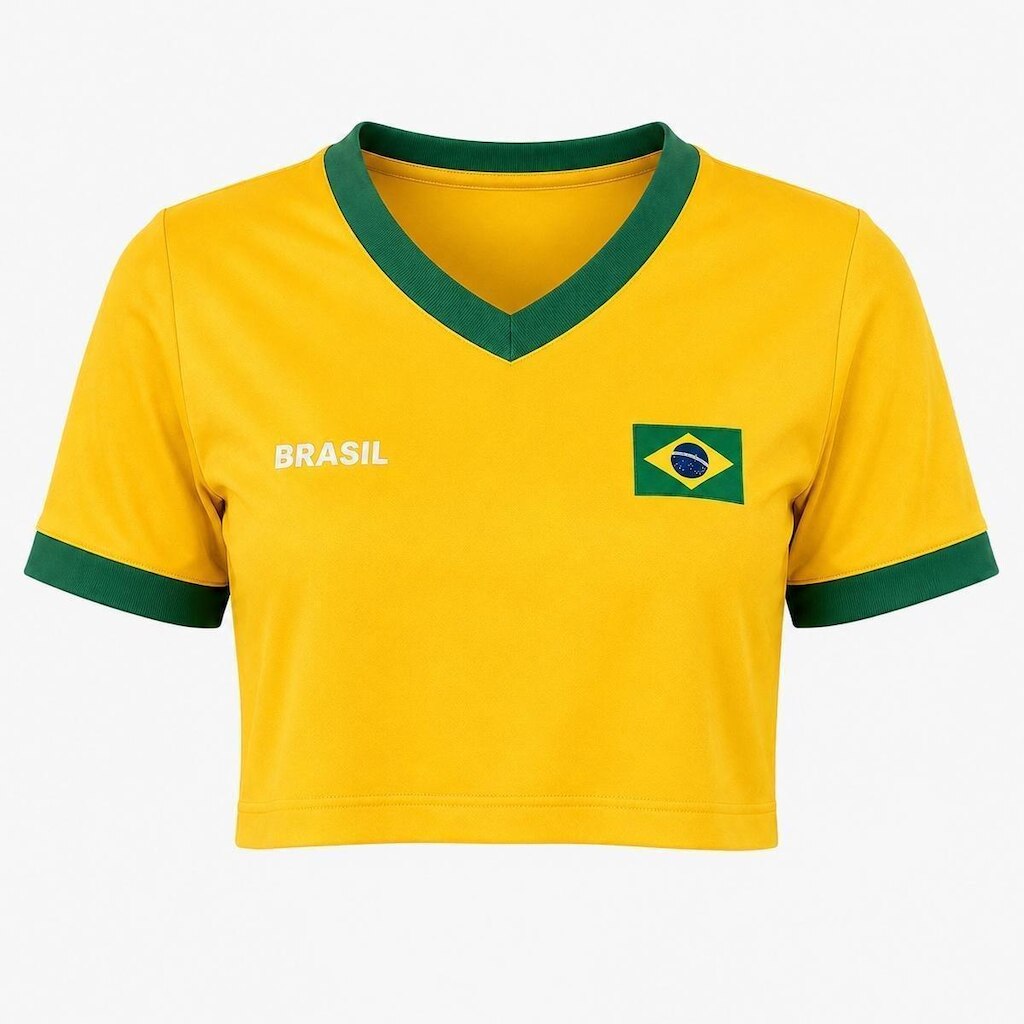 Cropped Brasil Lotus Feminino