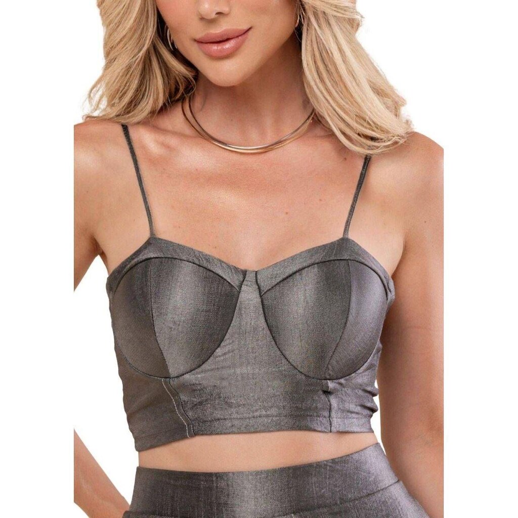 CROPPED C/ BOJO RADIANCE - CINZA P