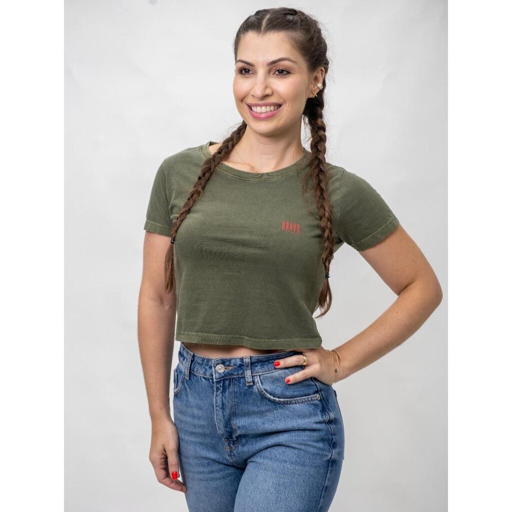 Cropped Concept Classic Verde Militar