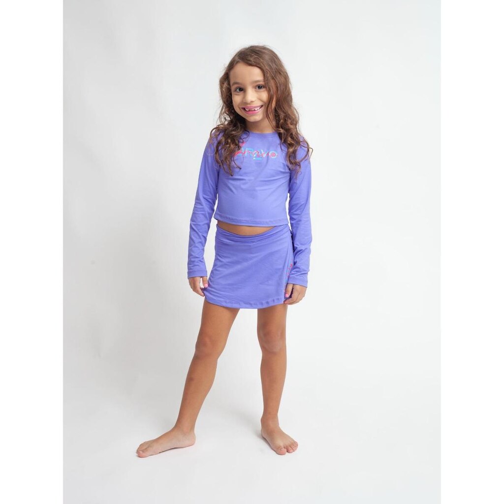 Cropped Dry Cool Infantil Elo Roxo