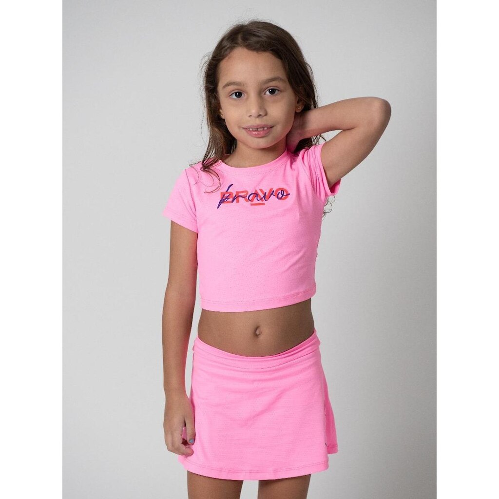 Cropped Dry Cool Infantil Elo Summer Rosa