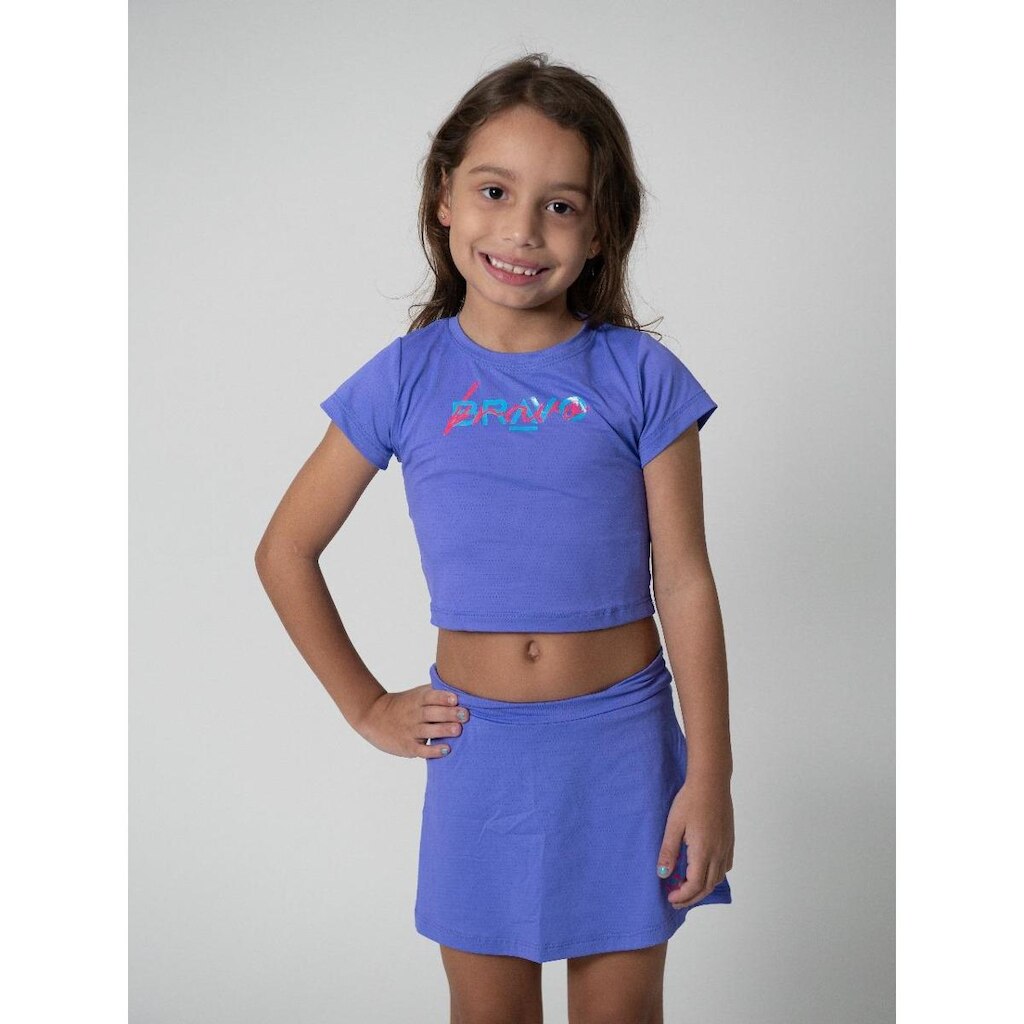 Cropped Dry Cool Infantil Elo Summer Roxo