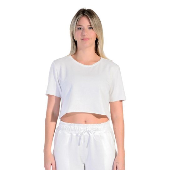 Cropped Esportivo em Tecido Moletinho Wunder