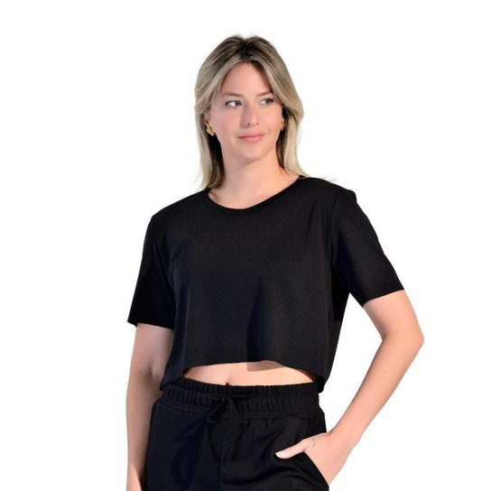 Cropped Esportivo em Tecido Moletinho Wunder