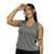 Cropped feminino fitness camiseta lisa - Cinza