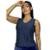 Cropped feminino fitness camiseta lisa - Marinho