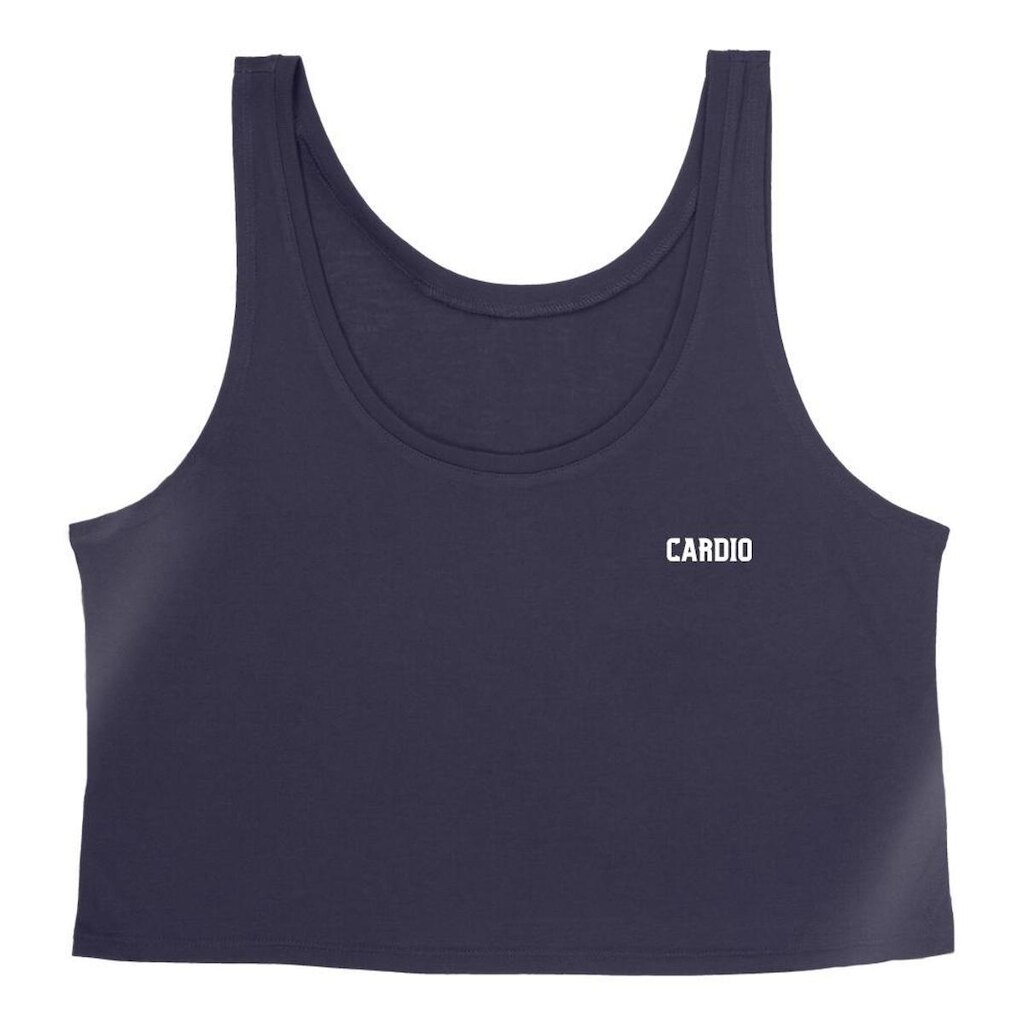 Cropped Feminino Regata Good Look Fitness Academia Estampada Cardio