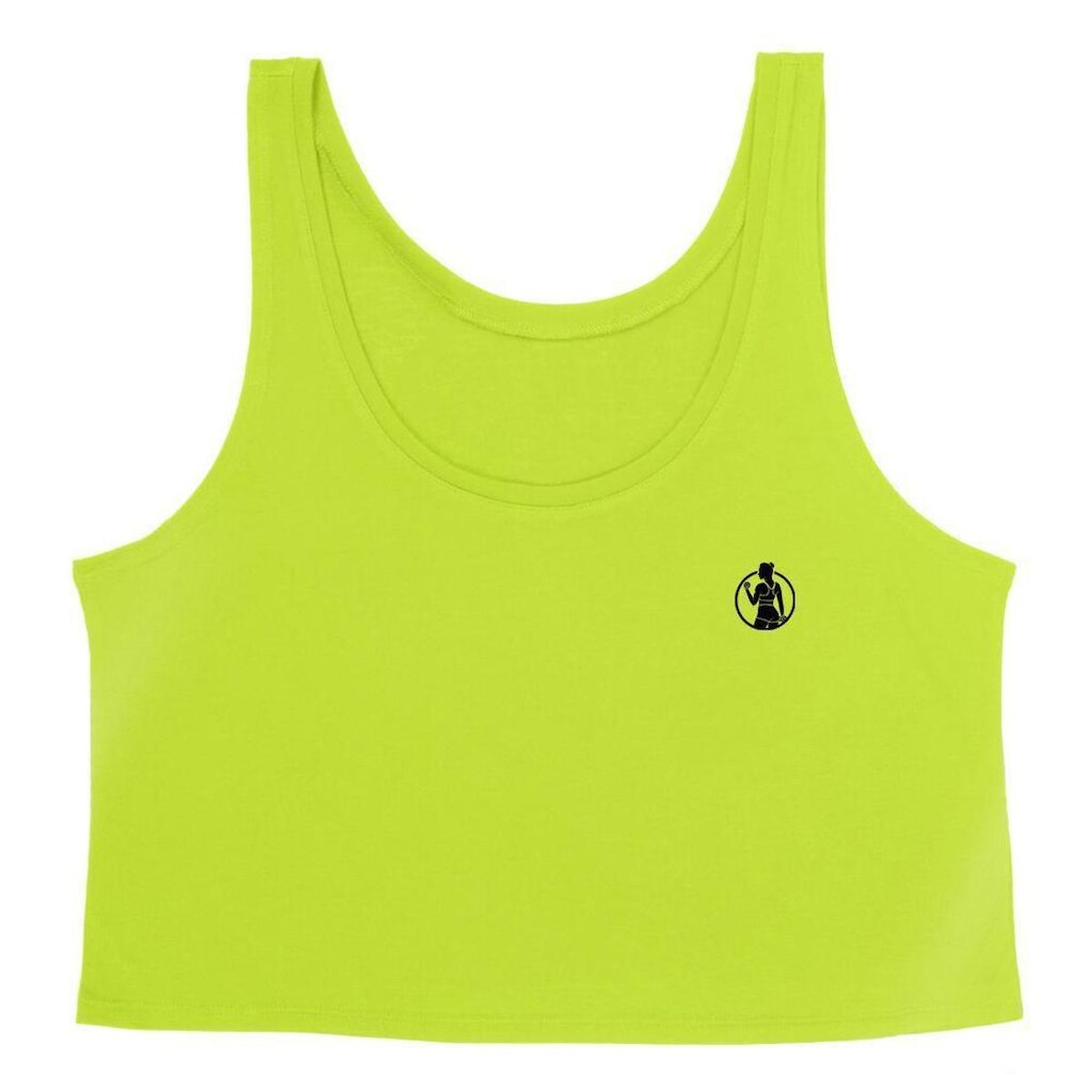 Cropped Feminino Regata Good Look Fitness Academia Estampada Mulher Círculo