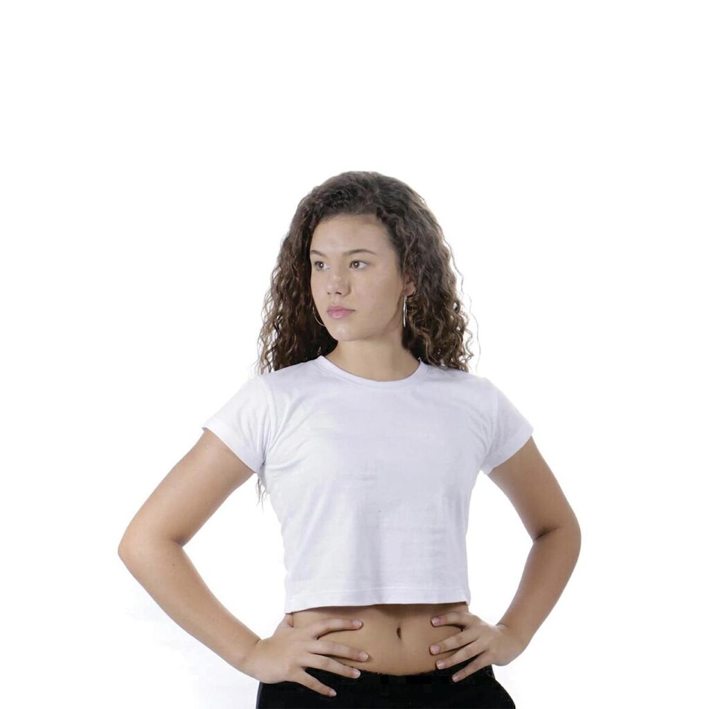 Cropped Feminino Soltinho Techmalhas 100% Algodão Liso Fio 30.1 Penteado