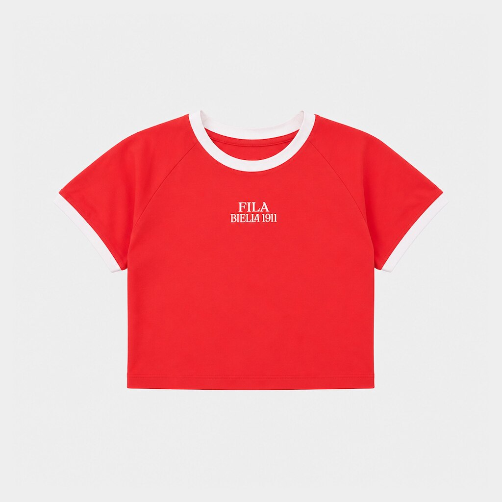 Cropped Fila Slim Letter Feminino