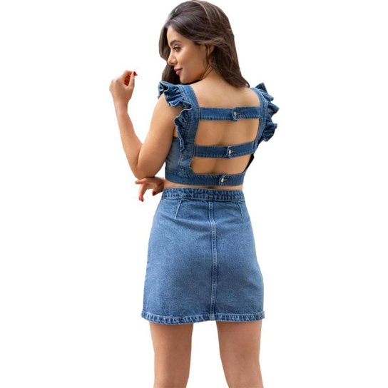 Cropped Jeans Feminino Doct