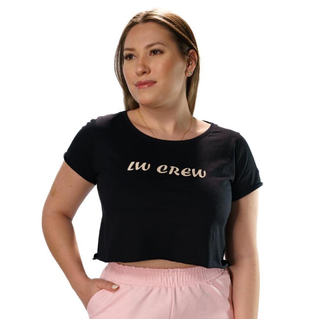 Cropped LW Crew Preto
