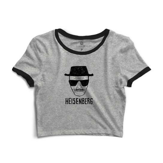 Cropped Morena Deluxe Heisenberg - Cinza