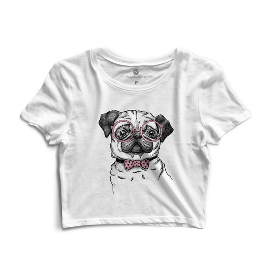 Cropped Morena Deluxe Pug - Branco