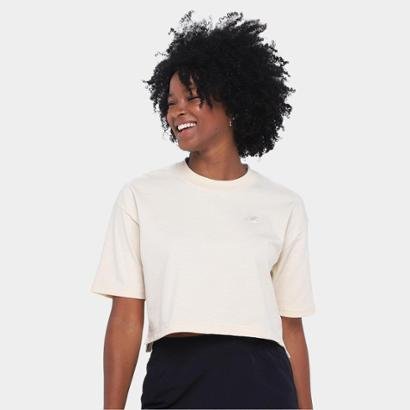 Cropped New Balance Small Logo Feminina - Feminino