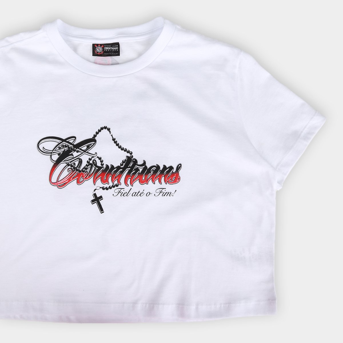Cropped Oversized Corinthians Feminino - 5