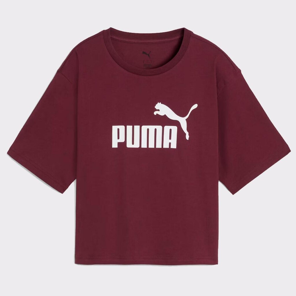 Cropped Puma No. 1 Logo Feminino Vinho
