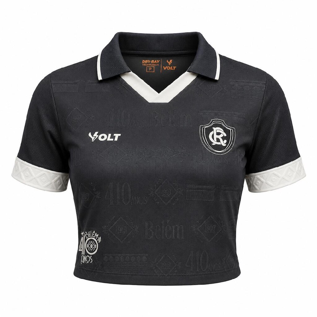 Cropped Remo Volt 2026 Uniforme 1 Azul - Feminino