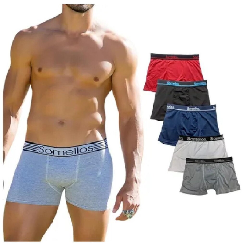 Cueca Boxer Adulto Algodão Somellos