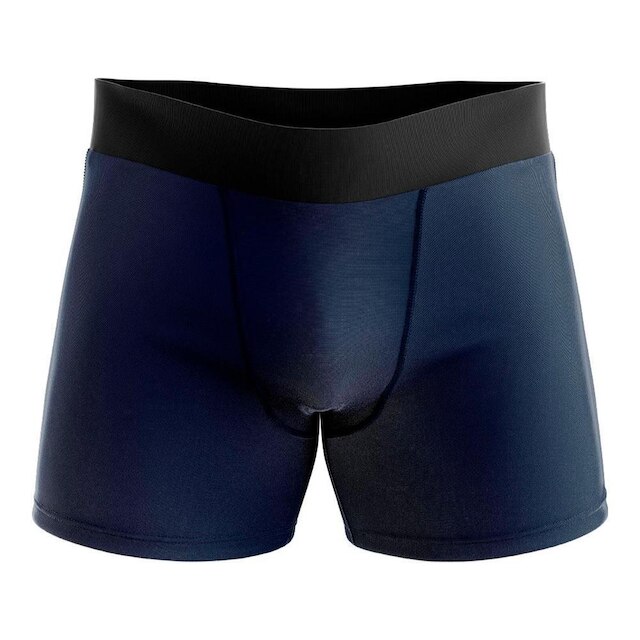 Cueca Boxer Adulto Microfibra Confort Cuecas Box - Azul Escuro Menor preço em Cueca Boxer Adulto Microfibra Confort Cuecas Box - Azul Escuro