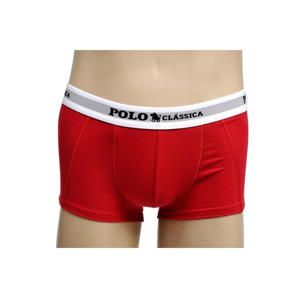 Cueca Boxer Algodão Curta Lisa BY Polo Classica