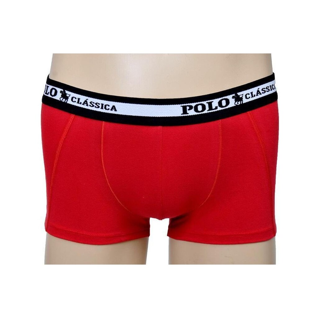 Cueca Boxer Algodão Curta Lisa BY Polo Classica