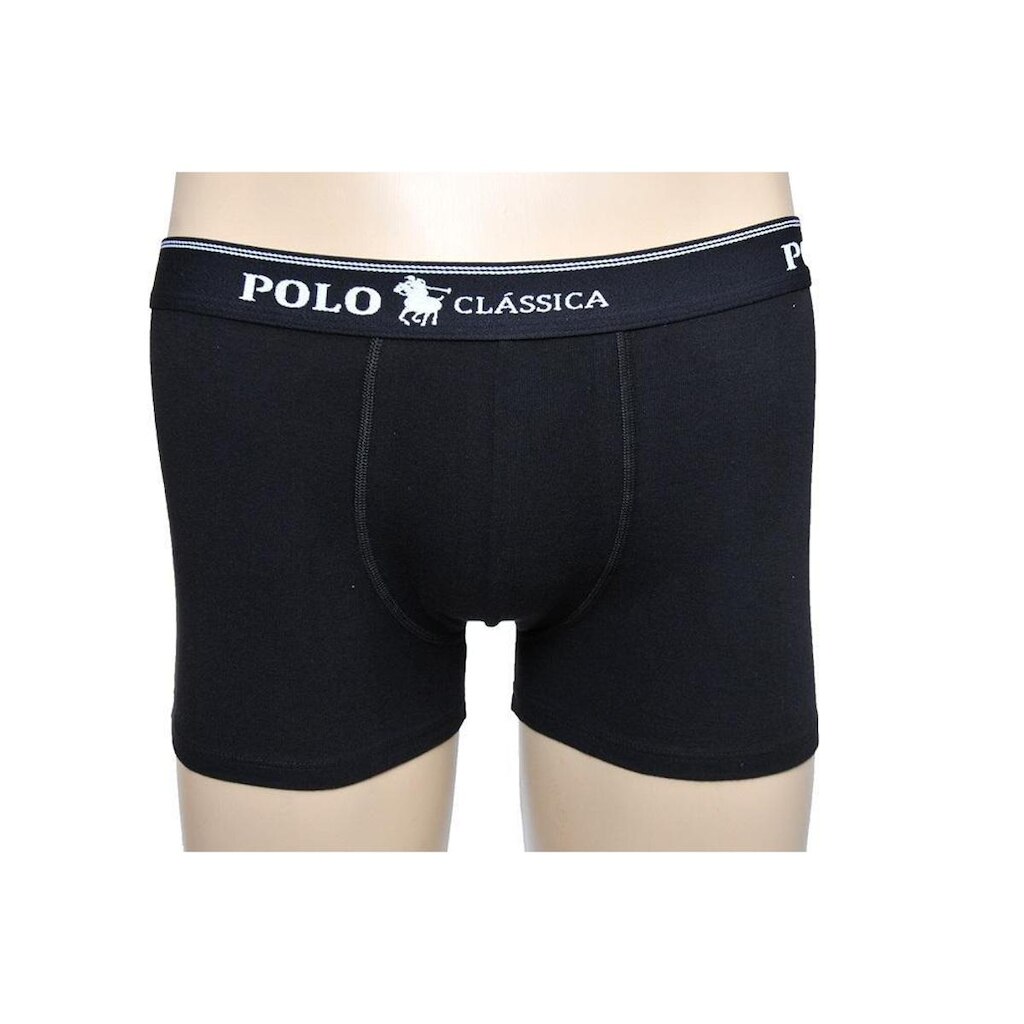 Cueca Boxer Algodão Longa Lisa BY Polo Classica