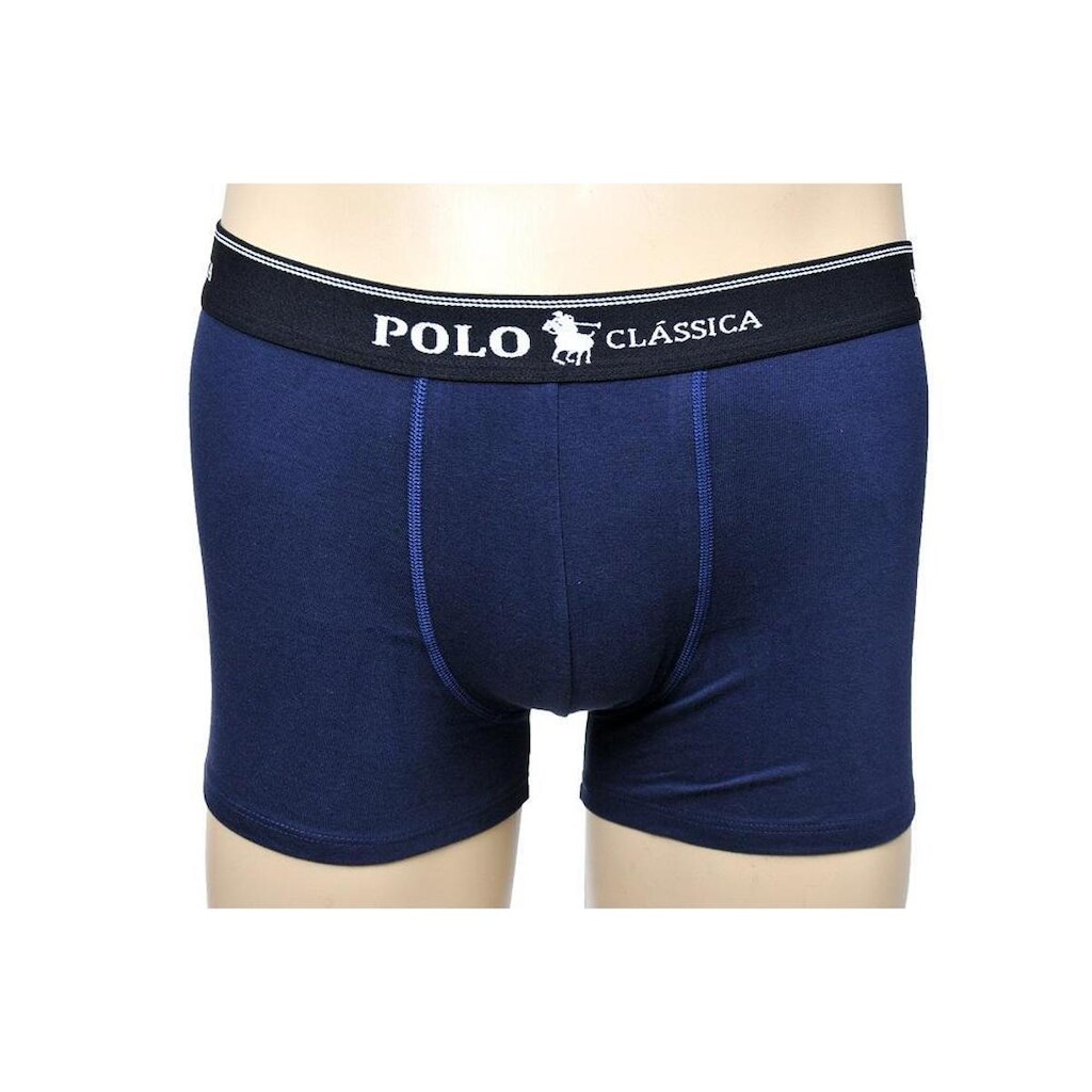 Cueca Boxer Algodão Longa Lisa BY Polo Classica